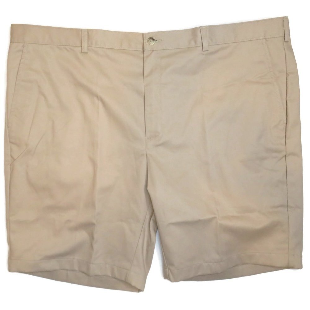 Jos A Bank Chino Shorts Mens 44 x 9 NWT Khaki Non Iron Travelers Collection